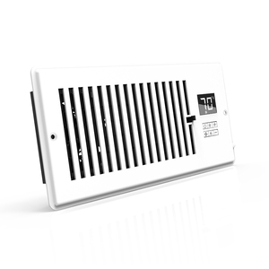 Ventilador de registro de 4'' con amortiguador y termostato, control de 10 velocidades para calefacción y refrigeración, ventilación de aire acondicionado - Product Image 1