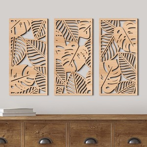 Décoration <span class=keywords><strong>murale</strong></span> en bois ajouré, suspension <span class=keywords><strong>murale</strong></span> idyllique pour chambre et salon - Product Image 2