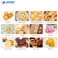Ligne d'emballage automatique haute vitesse 2-en-1 pour biscuits avec unité d'alimentation et cadre arrière pour l'emballage alimentaire