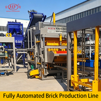 Machine à briques en béton entièrement automatique Hongfa QT6-15F avec équipe d'installation gratuite en Inde et au Pérou