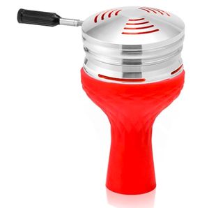 Juego de cuencos para narguile con dispositivo de gestión del calor de aluminio HMD, soporte para estufa de carbón con cabezal de cubierta + cuenco de silicona para narguile Phunnel - Product Image 5
