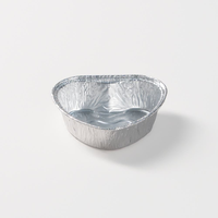 Barquettes à gâteau en aluminium et PP de formes variées avec couvercles transparents, mini-contenants jetables pour la cuisson, compatibles micro-ondes, qualité alimentaire, capacité 100 ml