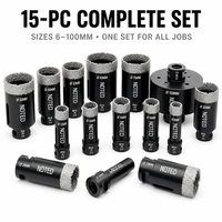 Kit de perçage robuste avec adaptateur SDS pour béton, briques et blocs, de 6 mm à 100 mm – Vente directe usine OEM