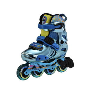 Patines en Línea <span class=keywords><strong>Margo</strong></span> X-FLASH Flashing Triple Protect Slalom, 4 Ruedas de PU, Rodamientos ABEC7, Marco de Aluminio CNC Rocket - Product Image 5