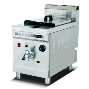 Vente en gros 18L professionnel <span class=keywords><strong>Friteuse</strong></span> à gaz Propaan Grande <span class=keywords><strong>friteuse</strong></span> à gaz commerciale pour poulet avec robinet de vidange - Product Image 1