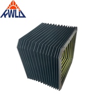 Protection télescopique rétractable pour machine CNC, en nylon/PVC enduit, durable, anti-eau et anti-poussière, pour tour