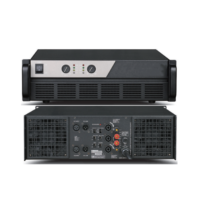 3U Dual Channel High Power Professional Stage Performance Amplifier Wedding Conference PA Series Amplifier