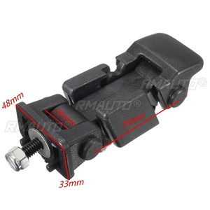 1 Set <b>Black</b> Hood Lock <b>Bracket</b> Latches Buckle Holder for Jeep/Wrangler 2007-2016 - Product Image 5