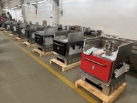 Four à charbon en acier inoxydable pour la cuisson au bois, équipement de cuisine commercial Libermann pour l'industrie de la boulangerie