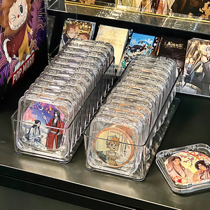 Transparent Square Badge Storage Box With Lid Dustproof Desktop Organizer For Badges And Collectibles 40G Yiwu Origin - Product Image 4