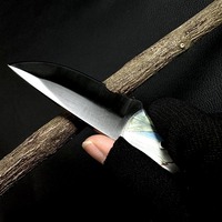 Couteau utilitaire d'extérieur avec manche coloré lame fixe pour la chasse et le camping bricolage de qualité OEM personnalisable