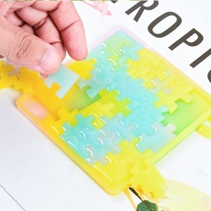 Brillant Silicone Puzzle Moule Résine <span class=keywords><strong>Jeu</strong></span> de Puzzle Moule Pour <span class=keywords><strong>Jeu</strong></span> de Table - Product Image 1