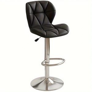 NEW Best Selling Modern <b>Leather</b> <b>Bar</b> Chair High Quality Swivel <b>Bar</b> <b>Stool</b> <b>Leather</b> Counter High Chair Kitchen <b>Bar</b> <b>Stool</b> High Chair - Product Image 5