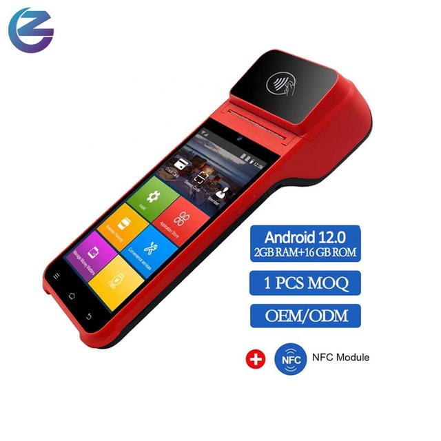 Newest Android POS ZCS Z92 Cheap Smart Cashier Machine 4G Wireless Handheld Mobile Android Pos Printer With NFC Reader