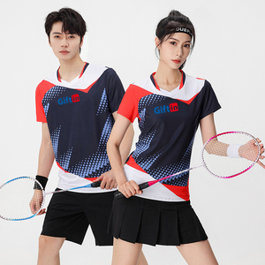 Logo personnalisé sport à séchage rapide sublimation badminton t-shirt complet polyester badminton uniforme chemise et short pour les femmes - Product Image 1
