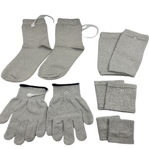 1 par condutora meias eletrodo meias para dezenas máquina fisioterapia instrumento - Product Image 1