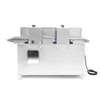 Trancheuse à viande multifonctionnelle, deux moteurs en cuivre de 1500 W, tranchage, décapage, découpage en dés, boîtier en acier inoxydable