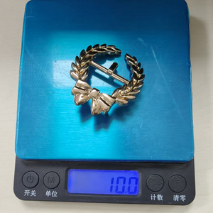 หัวเข็มขัดรูปพวงหรีดทองคำ DF924 อุปกรณ์ตกแต่งโลหะสำหรับชุดแต่งกายหรือเสื้อผ้า ODM - Product Image 6
