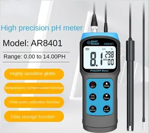 pH-mètre numérique de type split AR8401 à haute sensibilité, détecteur d'eau industriel, fabriqué en Chine continentale - Product Image 1