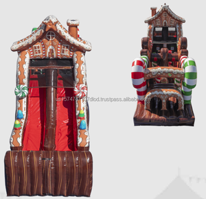 Tobogán inflable con temática de Papá Noel para casa de nieve de Navidad con certificación CE EN71 para Partie - Product Image 6