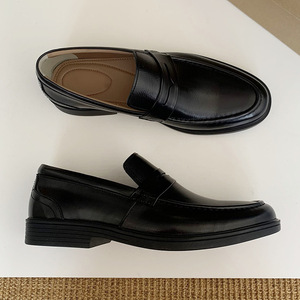 Zapatos de cuero de primera calidad para hombre, zapatos formales de vestir, zapatos de cuero genuino, cómodos, perforados, transpirables, suela suave - Product Image 1