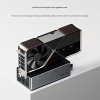 AG02 EGPU Dock OCuLink USB4 Dual Port, PSU 800W Terintegrasi, Pengisian Daya PD Reverse & Enclosure Kartu Grafis Eksternal TGX Hot-Swap