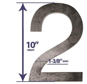 Panneaux de pièces de découpe au laser Composants de métaux architecturaux ornementaux <span class=keywords><strong>Helvetica</strong></span> Chiffres en gras pour garde-corps de clôture de porte - Product Image 1