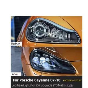 Conjunto de Faros Delanteros de Alta Calidad 2007-2010, Apto para Cayenne 957, Conjunto de Faros Matrix, Faros Delanteros Blancos Cálidos, <span class=keywords><strong>LED</strong></span> - Product Image 3