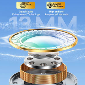 Được trang bị với enc giảm tiếng ồn chức năng không dây Chuyên nghiệp tai nghe in-ear headphset không dây Earbuds với màn hình cảm ứng - Product Image 5