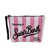 Nouveau concepteur célèbre marque mignon été plage femmes dames imprimé léopard violet toile pochette sac à main portefeuille pochette sacs à main