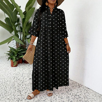 Robe longue d'été pour femme, style bohème, imprimé floral, col en V, manches 3/4 cloche, à volants, décontractée et fluide, pour la plage et les vacances