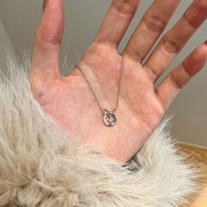 Collier pendentif nœud en argent sterling 925 avec chaîne à maillons brillants et zircone 5A de Dylam Smart Jewelry Factory, pour un usage quotidien - Product Image 6