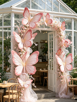 Vente flash - Papillon géant en papier rose fait main pour décorations de mariage