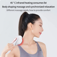Appareil de massage électrique anti-cellulite pour le corps Appareil de massage des fesses, du ventre et de la taille Appareil à sculpter les jambes Brûleur de graisse avec écran LCD