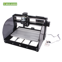 Machine de découpe et de gravure laser à fibre multifonctionnelle à trois axes CNC3018 Pro-M double usage 10W, nouvelle mini machine DIY DXF pour métal, profondeur de gravure