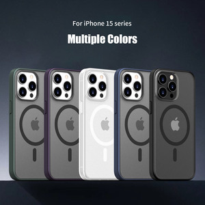 Oem giá bán buôn nhanh chóng vận chuyển chất lượng cao hỗ trợ từ tính phí không dây trường hợp điện thoại cho <span class=keywords><strong>Iphone</strong></span> 13 14 15 Pro Max - Product Image 2