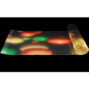 Pantalla LED Flexible a Todo Color P8 para Interiores, para Publicidad en Ventanas de Vidrio Transparente en Centros Comerciales, Tiendas Minoristas y Ascensores - Product Image 1