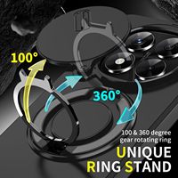 360 ° Coque de téléphone avec béquille rotative pour Xiaomi Redmi Note 15 14 13 Pro Plus, coque de téléphone résistante aux chocs et robuste