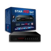 Receptor de TV Digital DVBT2 H264 Transfronterizo con WiFi, Salida HD 3D, EPG para Rusia, Asia Central, Ucrania, África y Europa