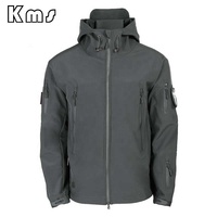 KMS personnalisé vente en gros en plein air respirant coupe-vent imperméable Softshell Parka Combat hommes veste tactique Chaqueta tactique