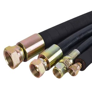 Yingguan <b>Rubber</b> <b>Hose</b> High Pressure Black Braided Hydraulic <b>Hose</b> 10mm Work Pressure 0.1-11.6MPa Operating Temperature 100C - Product Image 2