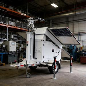 Tour d'éclairage mobile télescopique hydraulique de 9 m avec LED solaires pour l'extérieur, idéale pour les éclairages d'urgence nocturnes et l'inspection panoramique - Product Image 2