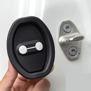 4 Coperture In Silicone Per Serratura Porta Auto, Antiruggine, Antirumore, Impermeabili, Sportive, Nere E Bianche