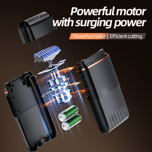 Nueva afeitadora eléctrica portátil de movimiento recíproco, compacta, adecuada para uso en casa y en el coche, impermeable, afeitadora para hombres - Product Image 4