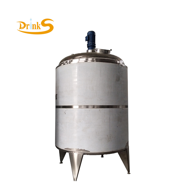 500l 1000lt 1500 l 2 ton 5 ton 5000 l 6000l 10000l 20000 liter Stainless Steel Single Wall Liquid Mixing Tank With Stirrer