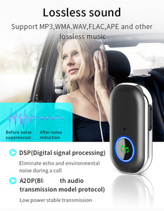 Bộ Phụ Kiện Xe Hơi Không Dây BR08 AUX Wireless-Bộ Chuyển Đổi Âm Thanh 5.0 Bộ Thu Âm Thanh Xe Hơi 3.5Mm Để Phát Nhạc & Gọi Rảnh Tay - Product Image 6