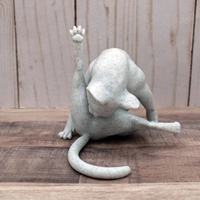 Figurine de chat drôle transfrontalière nouvel artisanat en résine écologique pour Noël Statue de chat grandeur nature pour une utilisation en extérieur ou des cadeaux