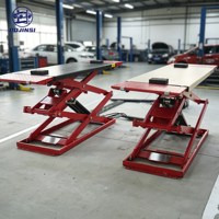 Yüksek Kaliteli BJS BJS2828 Orta Yükseklikte 4 Tonluk Ultra İnce Hidrolik Makaslı Araç Kaldırıcı Çoklu Voltaj 1 Yıl Garantili >72.8 inç Kaldırma Yüksekliği