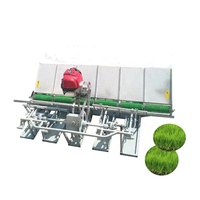 Moteur diesel bon marché puissance 4 rangées 6 rangées prix du transplanteur de riz Les fabricants fournissent un transplanteur de riz multifonctionnel