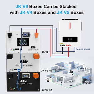 Предварительная продажа ЕС V6 JK-V19 Предохранитель + предохранитель выключателя DIY Kit Pre-Assembly 16S LiFePO4 280/314Ah JK BMS батарейный блок - Product Image 6
